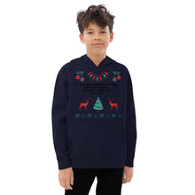 Load image into Gallery viewer, Kids Holiday fleece hoodie
