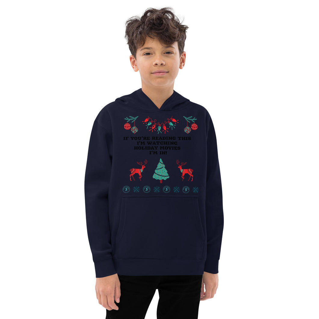 Kids Holiday fleece hoodie