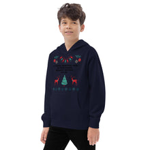 Load image into Gallery viewer, Kids Holiday fleece hoodie
