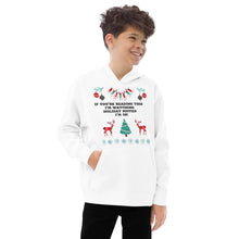 Load image into Gallery viewer, Kids Holiday fleece hoodie
