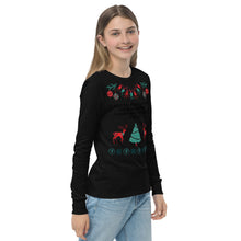 Load image into Gallery viewer, Youth Holiday long sleeve tee
